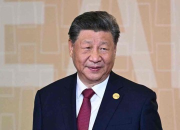 Xi Jinping chega a Brasília, na quinta-feira, após a reunião do G20. O líder chinês será recebido pelo por Lula no Alvorada -  (crédito: Luis ACOSTA/AFP)