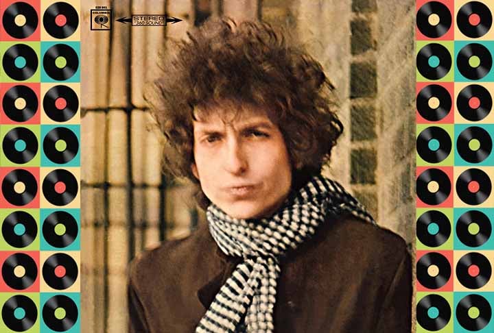 7º) Bob Dylan – Blonde On Blonde (1966) - É o 7º álbum de estúdio do cantor americano, lançado a 16 de maio de 1966, pela Columbia Records. As sessões de gravação começaram em Nova Iorque, com a participação de vários músicos, incluindo membros de sua banda de apoio, The Hawks. 