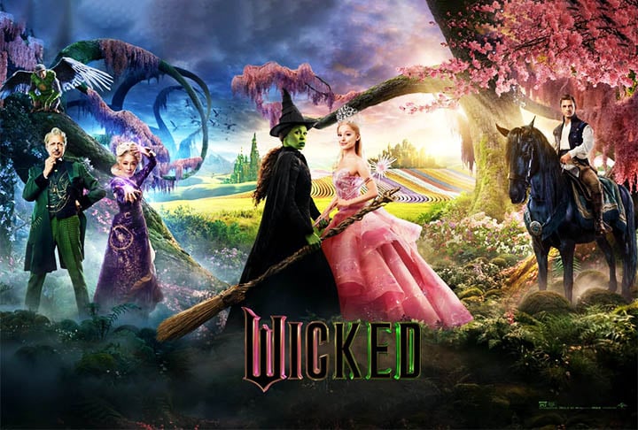 Wicked estreia nos cinemas brasileiros em 21 de novembro. Assim, o filme conta a história de como Elphaba se torna a Bruxa Má do Oeste. Na história original de L. Frank Baum, adaptado para os cinemas em 1939, com Judy Garland, no papel de Dorothy, ela persegue a garotinha do Kansas por causa do sapato de esmeralda.