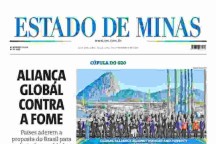 Confira a capa do Estado de Minas do dia 19/11/2024