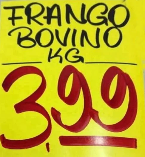 É frango ou é boi? Decida-se.