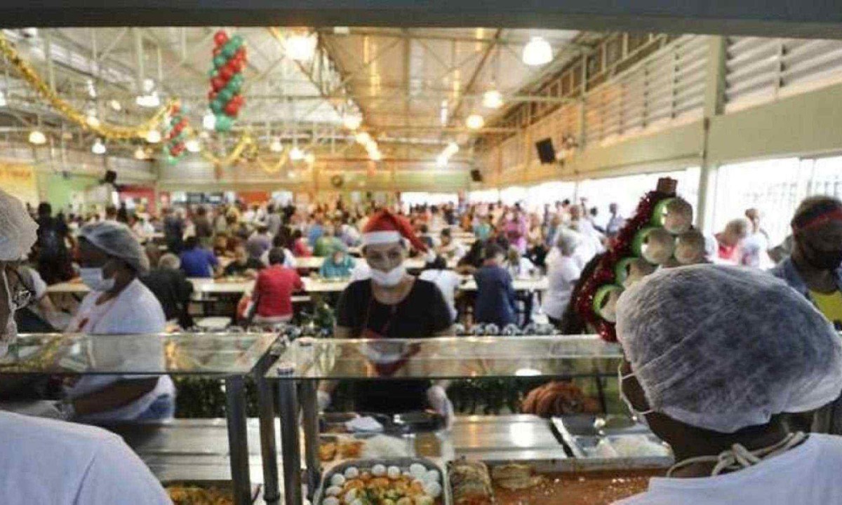 Almoço de Natal dos Restaurantes Populares de 2024 -  (crédito: PBH/ Divulgação)