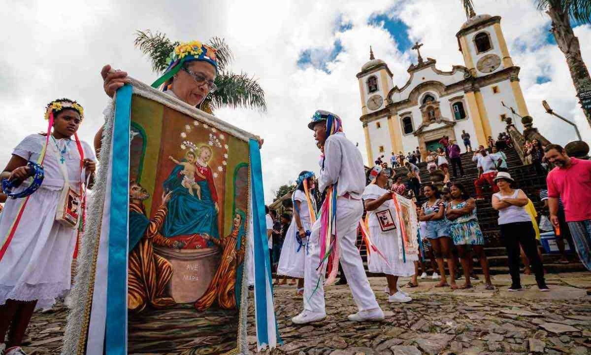 Reinados e congados são homenageados, hoje, na Casa da Cultura Negra, em ouro preto -  (crédito:  Ane Souz/Divulgação)