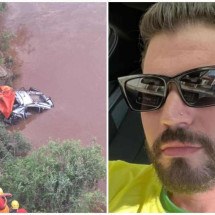 Corpo de padeiro é encontrado preso às ferragens de carro submerso em rio  - CBMMG/Redes sociais