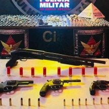 BH: gerente do tráfico do Barreiro é preso com armas e drogas do cunhado - PMMG/Divulgação