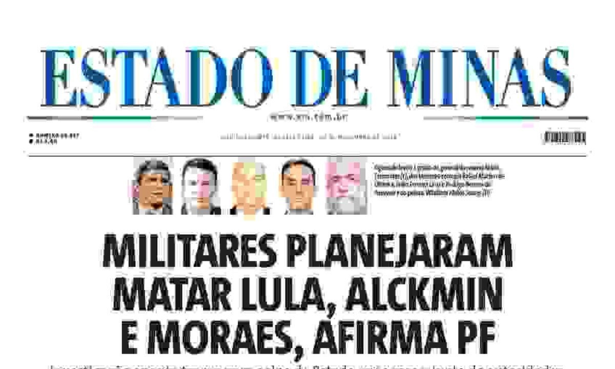  ESTADO DE MINAS -  (crédito: CAPA DO ESTADO DE MINAS)