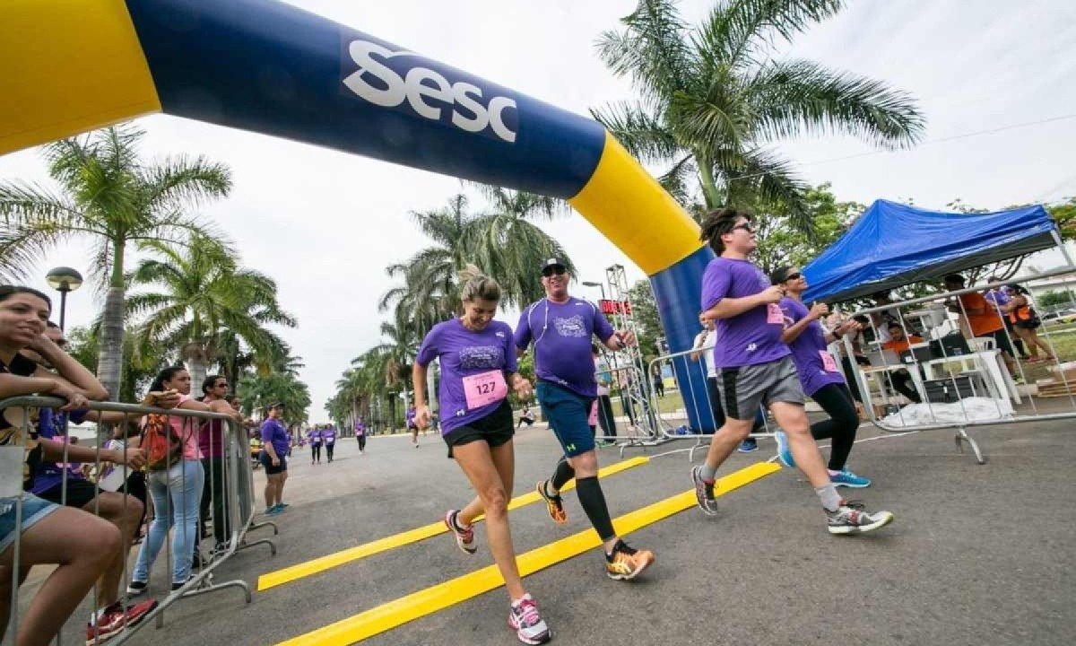 "A corrida do Sesc é uma das ações que fomentam qualidade de vida aos trabalhadores do comércio em Minas Gerais" -  (crédito: Tarcísio de Paula/Sesc)