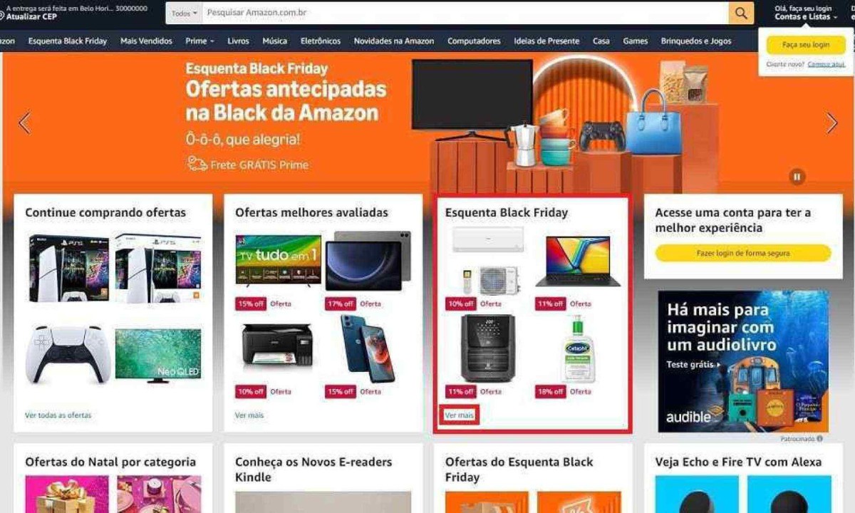 Print de site da Amazon.