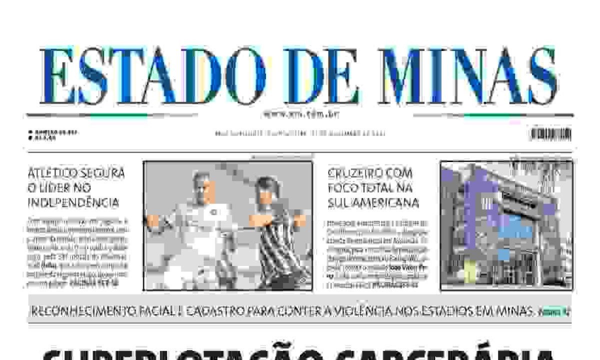  ESTADO DE MINAS -  (crédito: CAPA DO ESTADO DE MINAS)