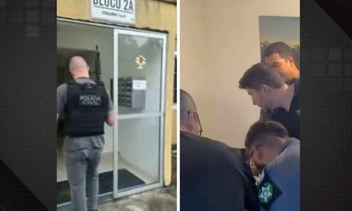 Policiais atuam contra golpe milionário no BB -  (crédito: Divulgação / Polícia Civil)