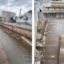 Chuvas podem ter causado queda de vigas no Ribeirão Arrudas, explica perito - Edésio Ferreira / E.M / D.A Press