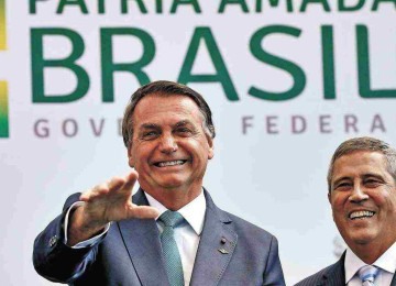 Jair Bolsonaro e o ex-ministro da Casa Civil e Defesa, Braga Netto, foram indiciados ontem pela Polícia Federal -  (crédito: Alan Santos/PR – 1/9/21)