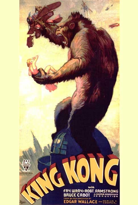 8) Pôster de “King Kong” (1933); Maior valor de venda: US$ 244,5 mil, em 1999.