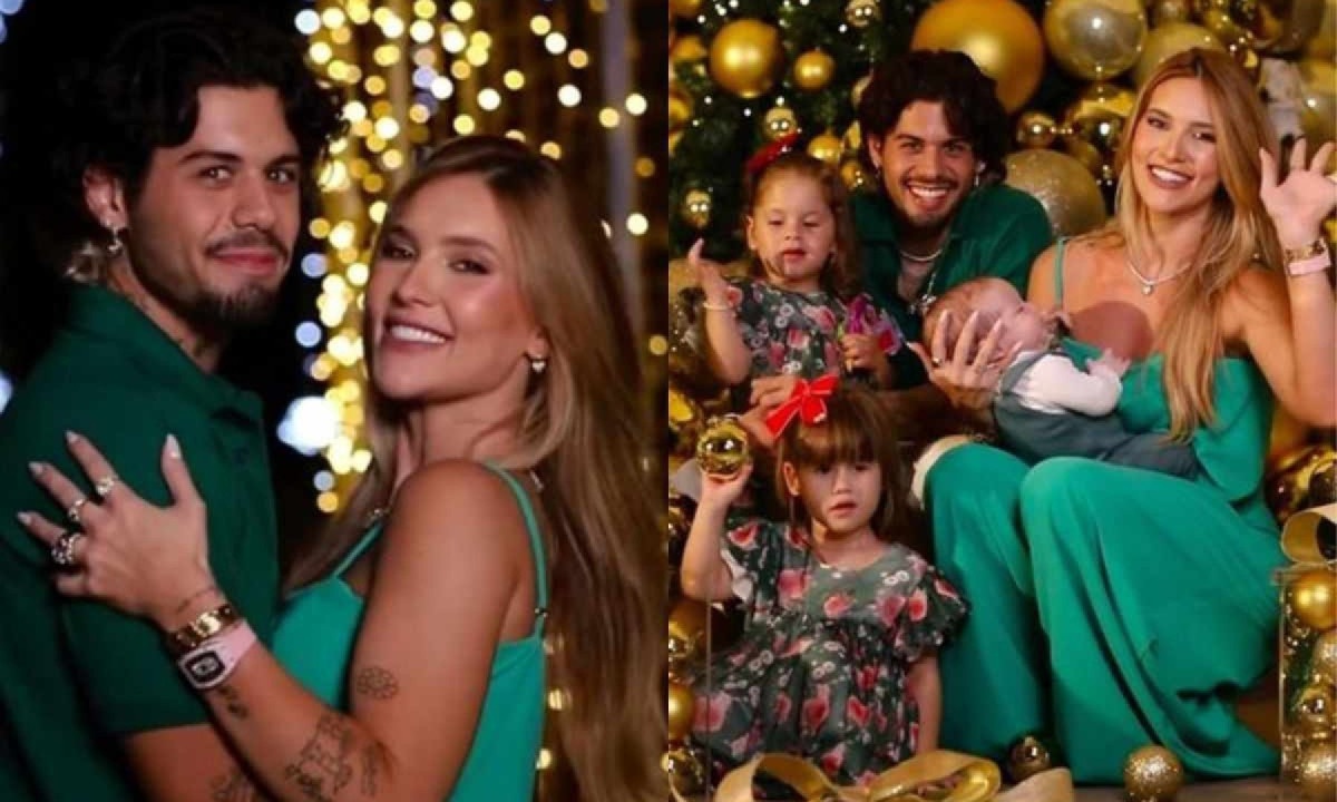 A decoração de Natal do Casal causou um verdadeiro impacto nas redes sociais -  (crédito: Instagram/Virginia Fonseca)