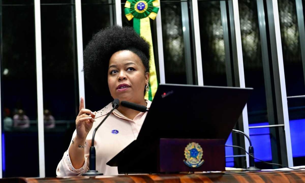 Silvia Souza: ameaça era aos três pilares que sustentam a sociedade, o político, o social e o jurídico -  (crédito: Waldemir Barreto/Agência Senado  )