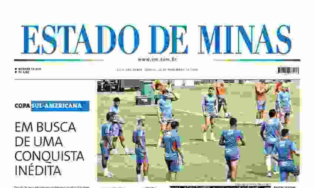 Confira a capa do Estado de Minas do dia 23/11/2024 -  (crédito: Estado de Minas)