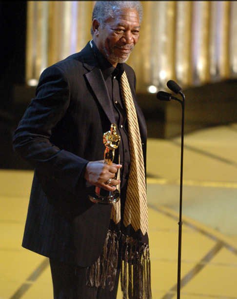 Morgan Freeman venceu o Oscar em 2005, interpretando Frankie, o treinador de boxe do filme 