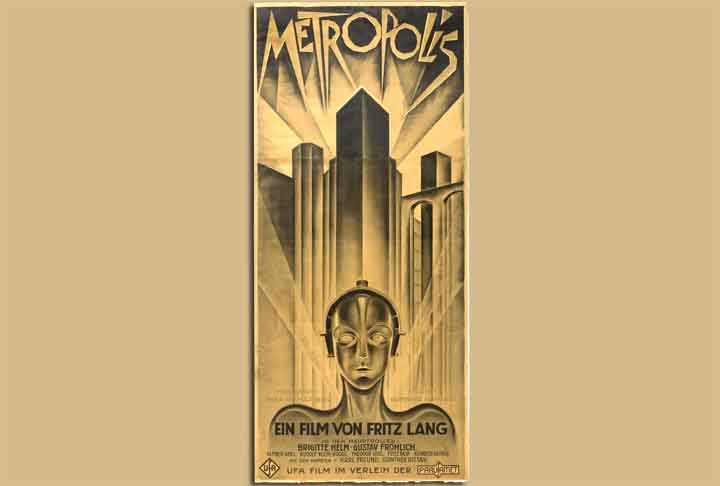 3) Pôster de “Metrópolis” (1927); Maior valor de venda: US$ 357,7 mil, em 2000.