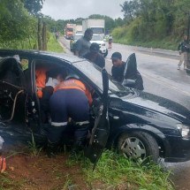 BR-381: criança é entubada por causa de acidente grave entre dois carros - Divulgação/Sevor