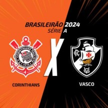 Corinthians e Vasco duelam pela 35ª rodada do Campeonato Brasileiro  -  (crédito: Foto: Arte/Jogada10)