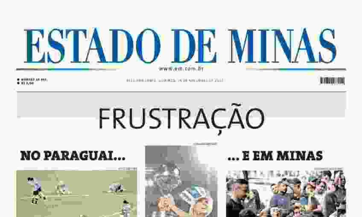 ESTADO DE MiNAS -  (crédito: CAPA DO ESTADO DE MiNAS)