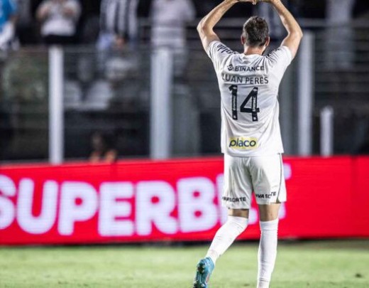 LUAN PERES - Fez alguns desarmes importantes, mas não teve uma grande atuação. NOTA: 4,5 - Foto: Raul Baretta/ Santos FC