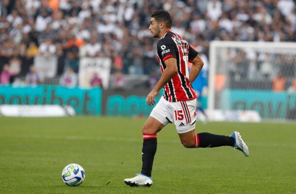 MICHEL ARAÚJO  - Outro que entrou na reta final. SEM NOTA.   Foto: Rubens Chiri/Saopaulofc.net