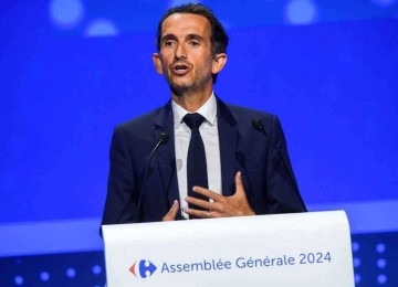 Alexandre Bompard que defendeu veto à carne proveniente do Mercosul para os consumidores franceses -  (crédito: MEHDI FEDOUACH/AFP)