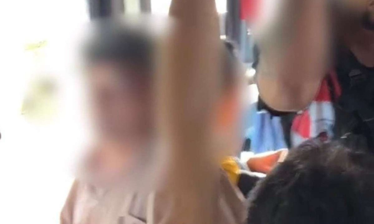 A situação aconteceu em um ônibus da linha 63 do Move - (crédito: Reprodução / Redes Sociais)