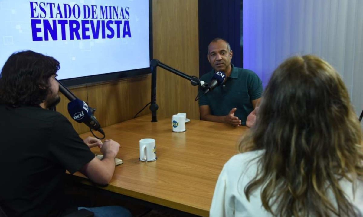 Wagner Ferreira, vereador reeleito pelo PV, durante entrevista ao EM Entrevista nesta terça-feira (26/11) -  (crédito: Gladyston/EM/D.A. Press)