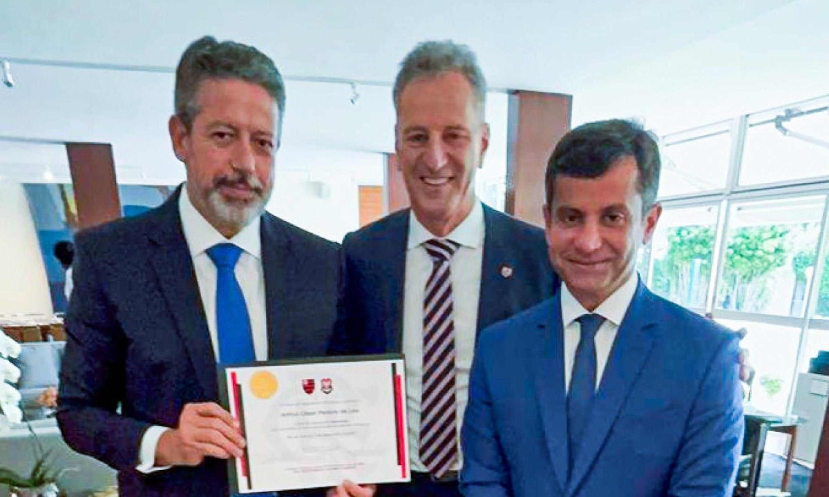 O encontro reservado em que Lira recebeu título de sócio do Flamengo -  (crédito: Platobr)