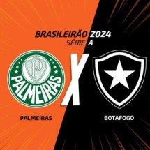 Líder Palmeiras enfrenta o vice-líder Botafogo em jogo com cara de final de Brasileiro -  (crédito: Foto: Arte Jogada10)