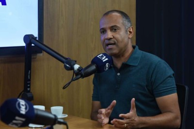 Wagner Ferreira, vereador reeleito pelo PV, durante entrevista ao EM Entrevista nesta terça-feira (26/11) -  (crédito: Gladyston/EM/D.A. Press)