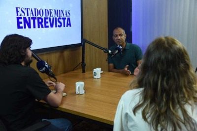 Wagner Ferreira, vereador reeleito pelo PV, durante entrevista ao EM Entrevista nesta terça-feira (26/11) -  (crédito: Gladyston/EM/D.A. Press)