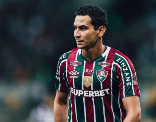 GANSO - Saiu de campo ainda no primeiro tempo com um problema nas costas. Foi substituído por Renato Augusto. NOTA 4,5 - Foto: LUCAS MERÇON / FLUMINENSE F.C.