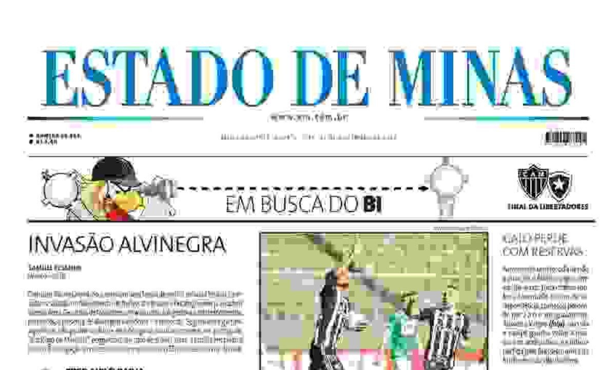 Confira a capa do Estado de Minas do dia 27/11/2024 -  (crédito: Estado de Minas)