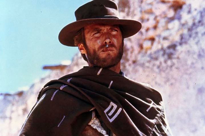 Os filmes de faroeste também não largavam o cigarro. Clint Eastwood, um dos ícones do western americano, desejado pelas moças e por rapazes em sua época de herói, a todo instante tinha um cigarro na boca. 