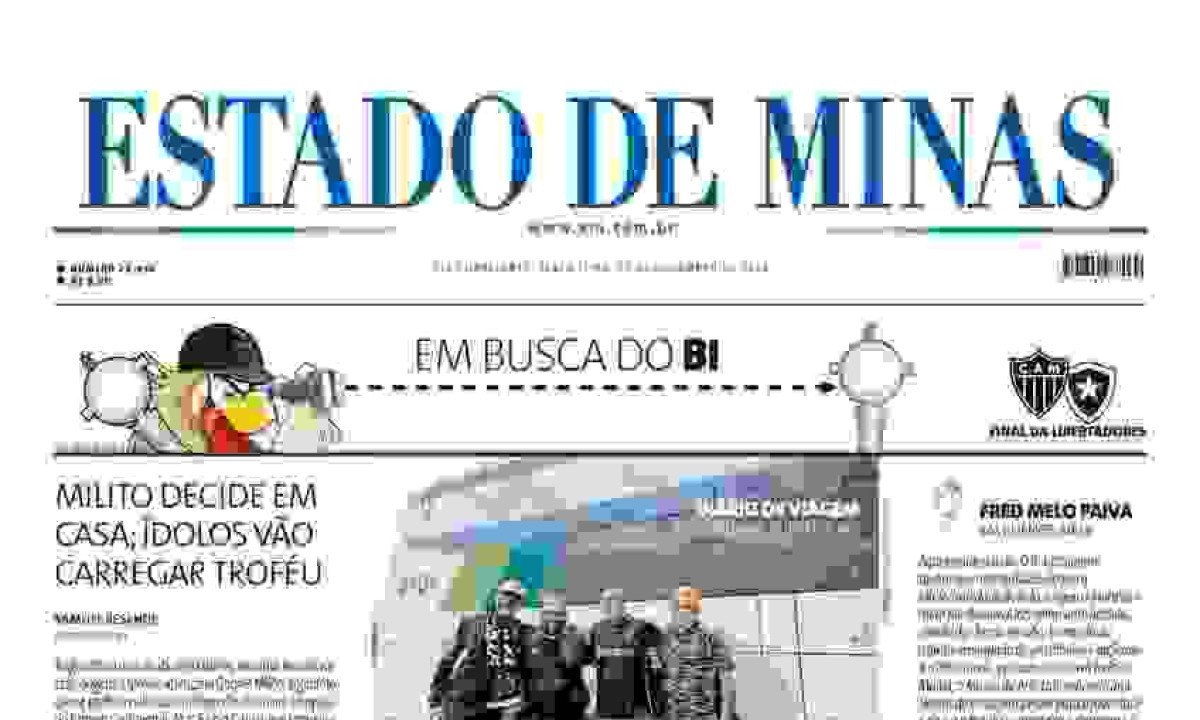 Estado de Minas -  (crédito: Capa do Estado de Minas)