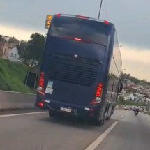 Anel Rodoviário: motorista de ônibus buzinou para avisar que perdeu o freio - Reprodução/redes sociais