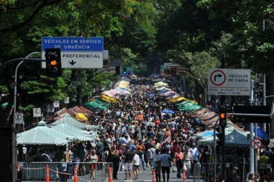 Feira Hippie é um dos eventos mais tradicionais de BH -  (crédito: Leandro Couri/EM/D.A.Press)