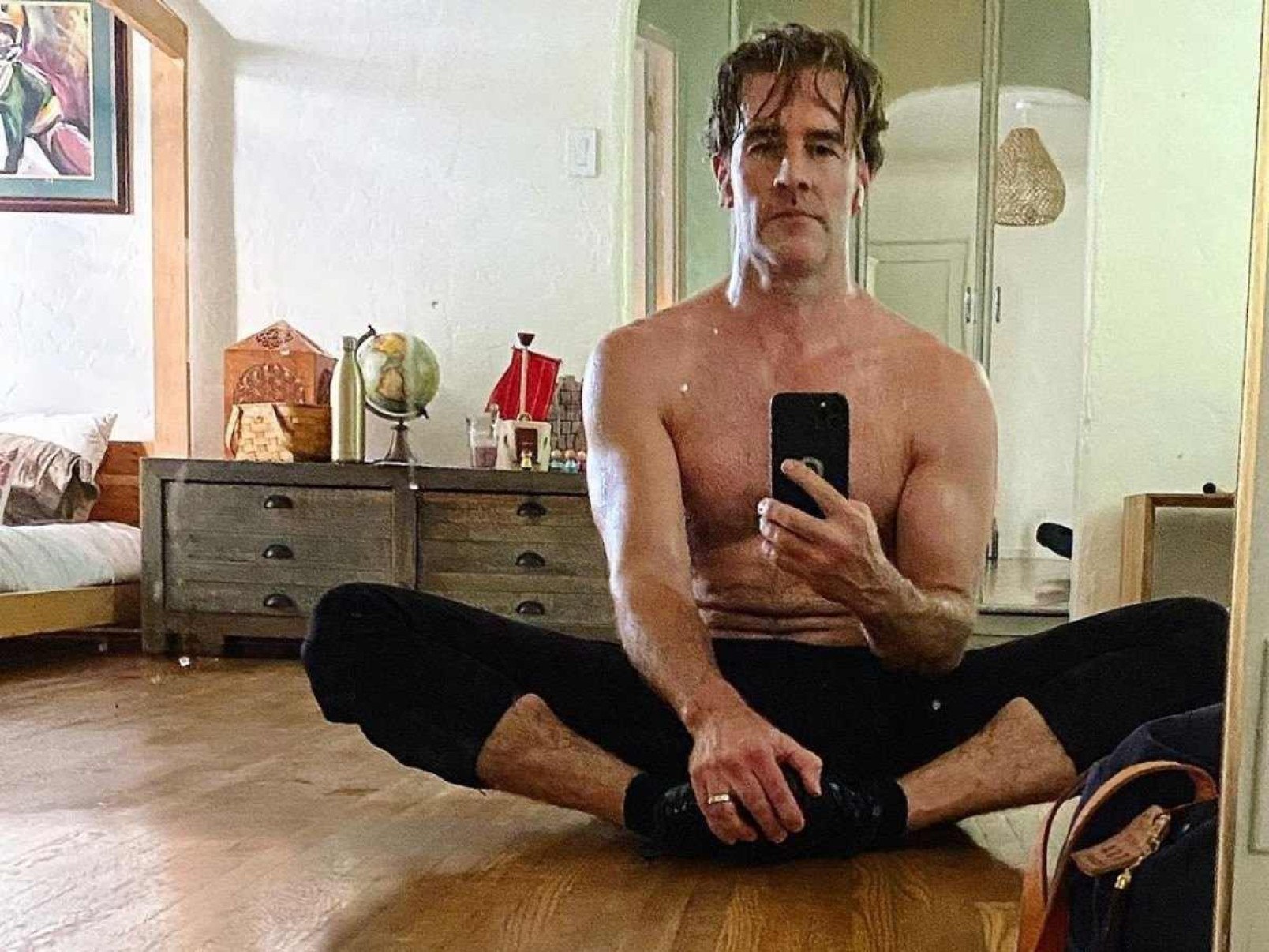 O ator americano James van der Beek trava uma batalha contra um câncer colorretal -  (crédito: Instagram/Reprodução)