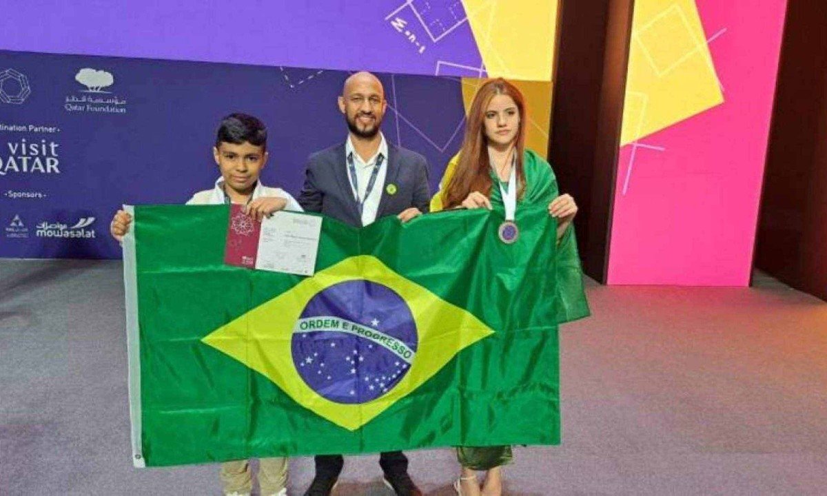 Estudantes da Escola Municipal Cora Coralina conquistam destaque internacional na WMTC -  (crédito: Divulgação/PBH)