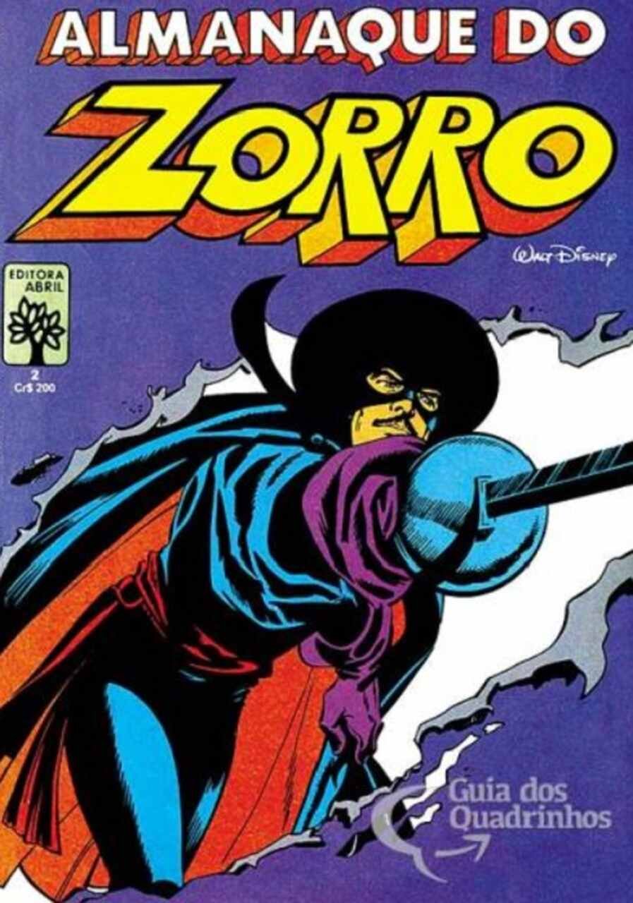 Lançado nos anos 1950, o 'Almanaque do Zorro' foi uma publicação voltada para o público infantojuvenil que trazia as histórias em quadrinhos do famoso personagem 'Zorro', criado pelo escritor Johnston McCulley.