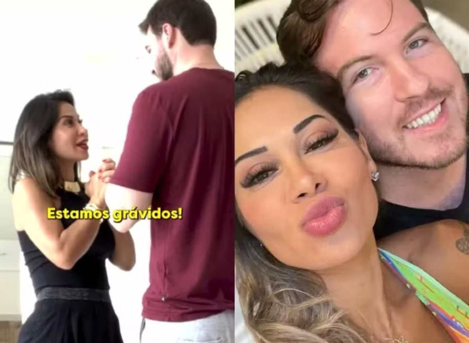 Maíra Cardi e Thiago Nigro anunciam a gestação do primeiro filho nas redes sociais -  (crédito: Instagram/Reprodução)