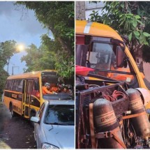 Acidente com van escolar deixa cerca de 30 alunos feridos em BH - CBMMG