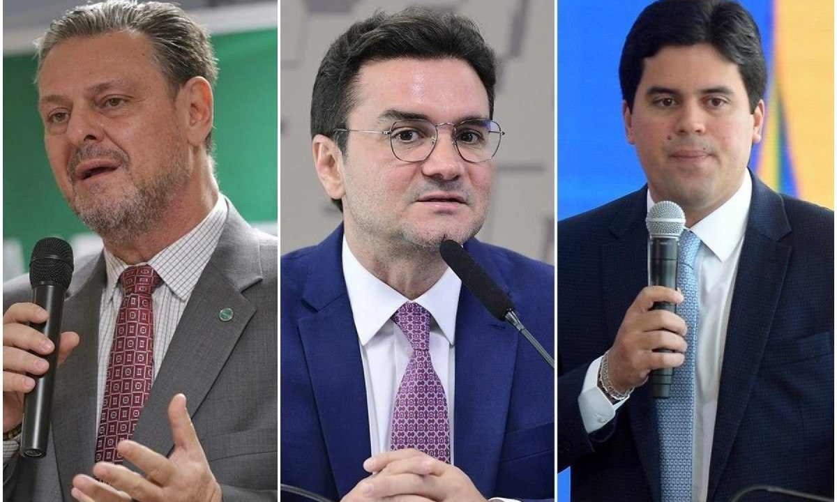 Ministros Carlos Fávaro, Celso Sabino e André Fufuca -  (crédito: Guilherme Martimon/MAPA, Pedro França/Agência Senado e  Ed Alves/CB/DA.Press)