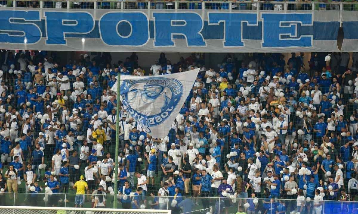 Torcida do Cruzeiro foi prejudicada por decisão tardia da CBF e do governo de Minas, que demoraram a liberar a abertura dos portões do Mineirão -  (crédito: Ramon Lisboa/EM/D.A Press)