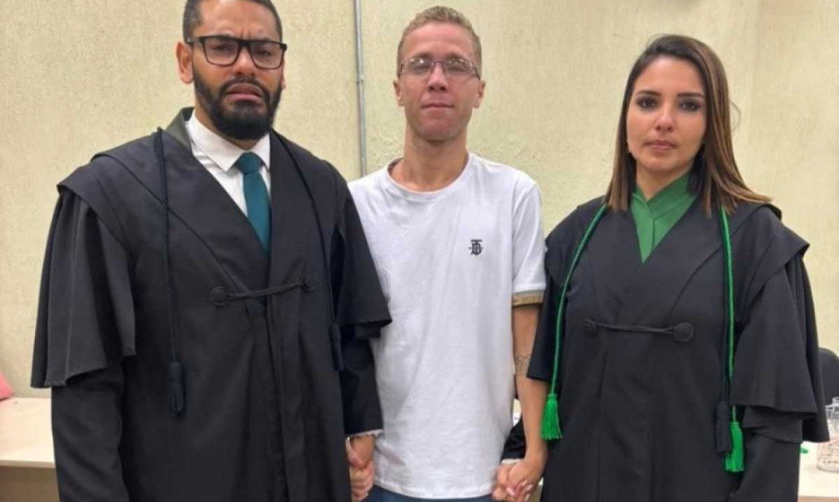 Os advogados de Felipe Emanuel, Leandro Camargos e Thamiris Gradisse, afirmam que foi um caso muito complexo -  (crédito: Acervo pessoal)