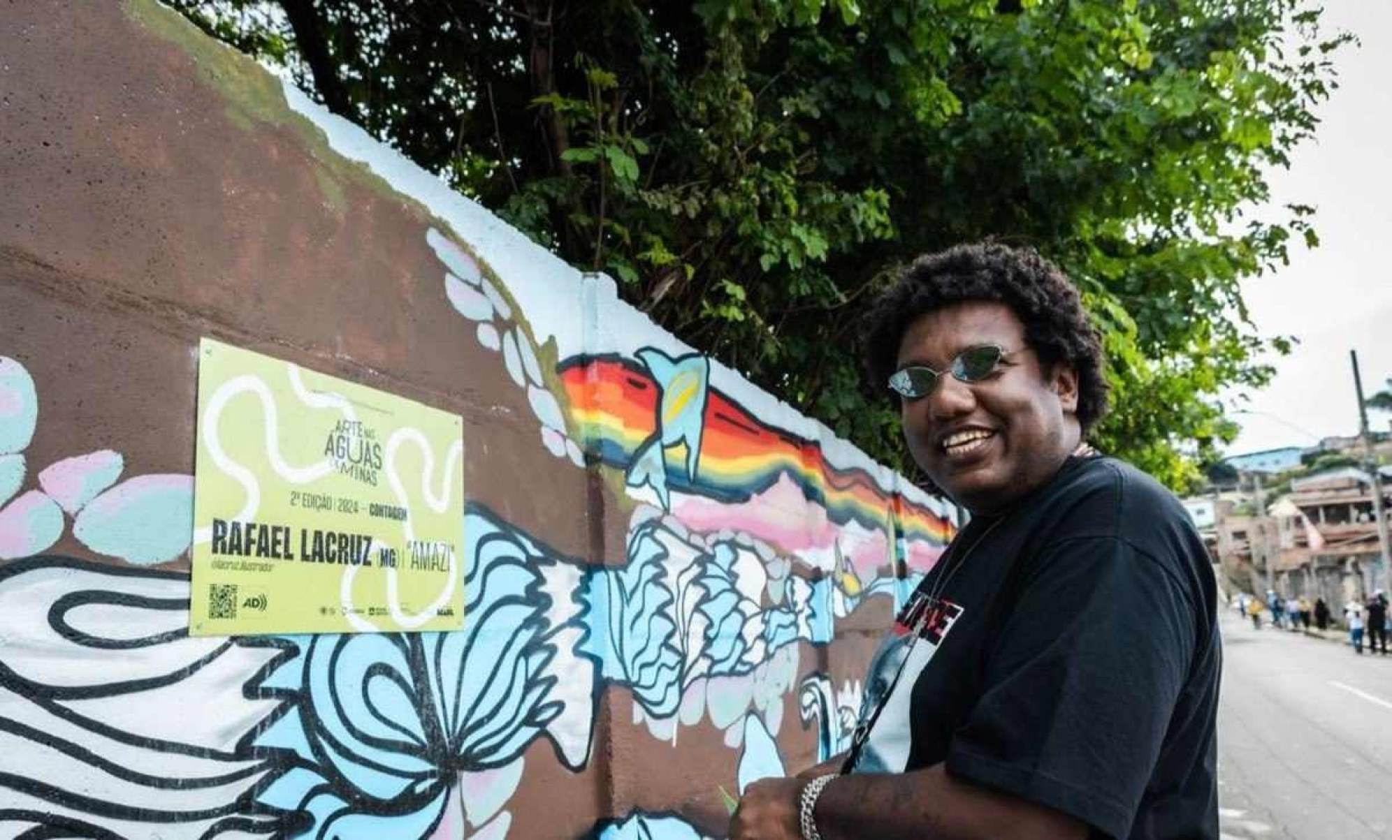 Rafael LaCruz, multi artista envolvido no projeto "Arte nas Águas de Minas"