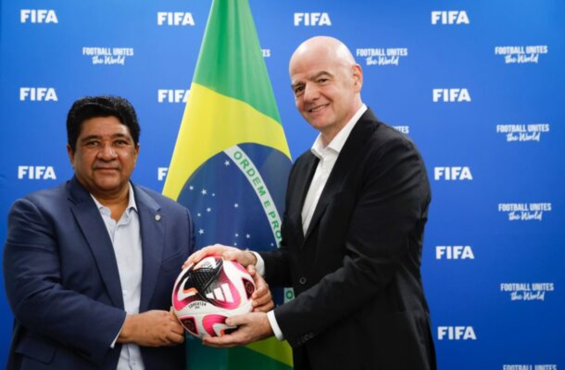 Ednaldo Rodrigues se reúne com presidente da Fifa em Miami